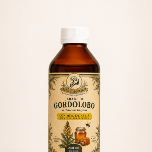 jarabe de gordolobo con miel de abeja pura